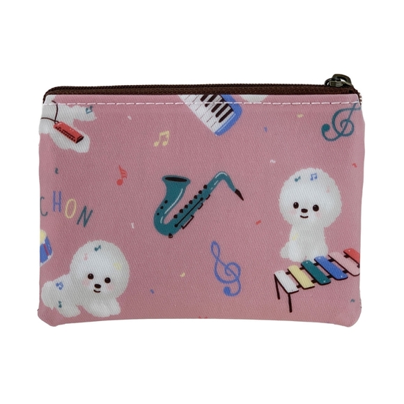 Waterproof Bichon Coin Purse Keychain Pouch Holder - Picture 2 of 9